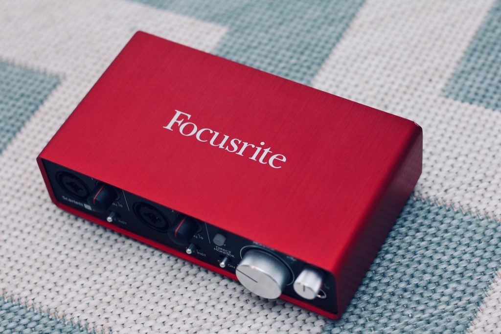 red Focusrite device